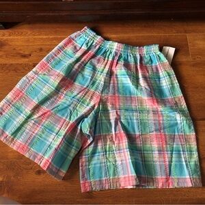 Vintage Alfred Dunner cotton blend spring knit high rise pull on shorts size 12